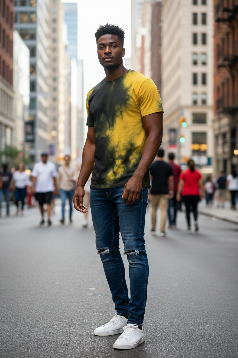 Black male model lifestyle