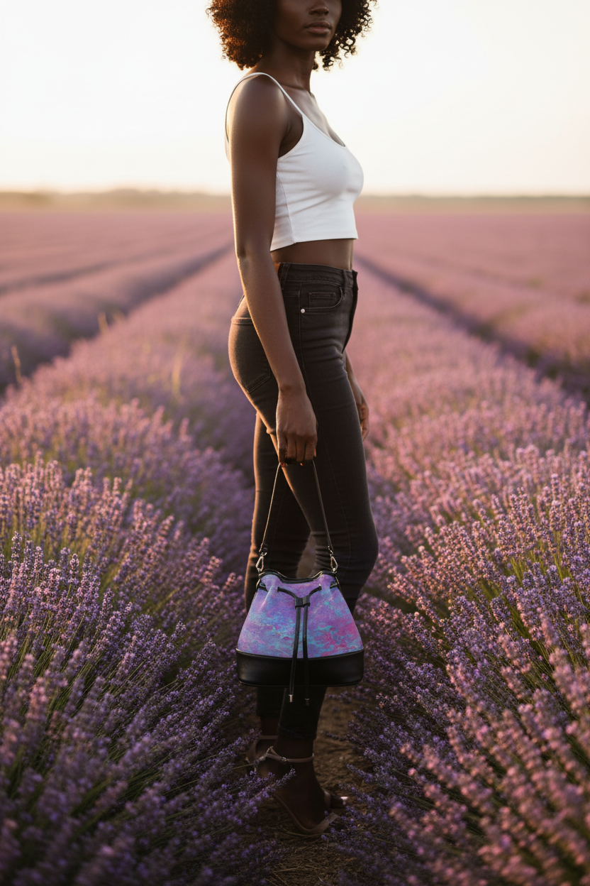 Black model - Handheld - Lavender Field