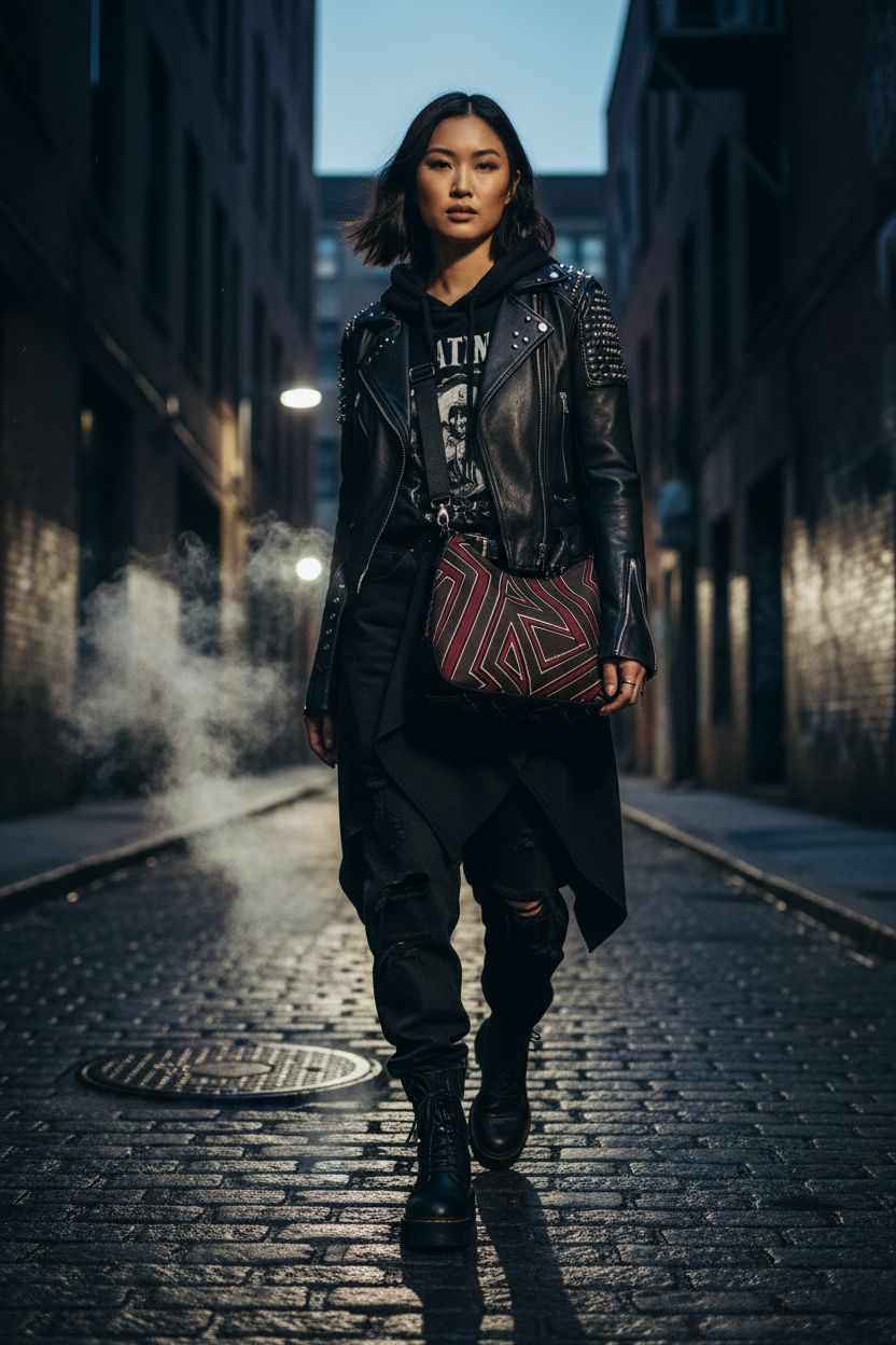 Burgundy Bag - Alley
