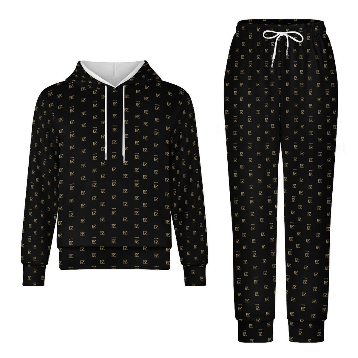 FZ Original Monogram Kids Hooded Pants Suit