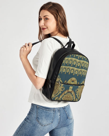 FZ AFRICAN PRINT Classic Faux Leather Backpack