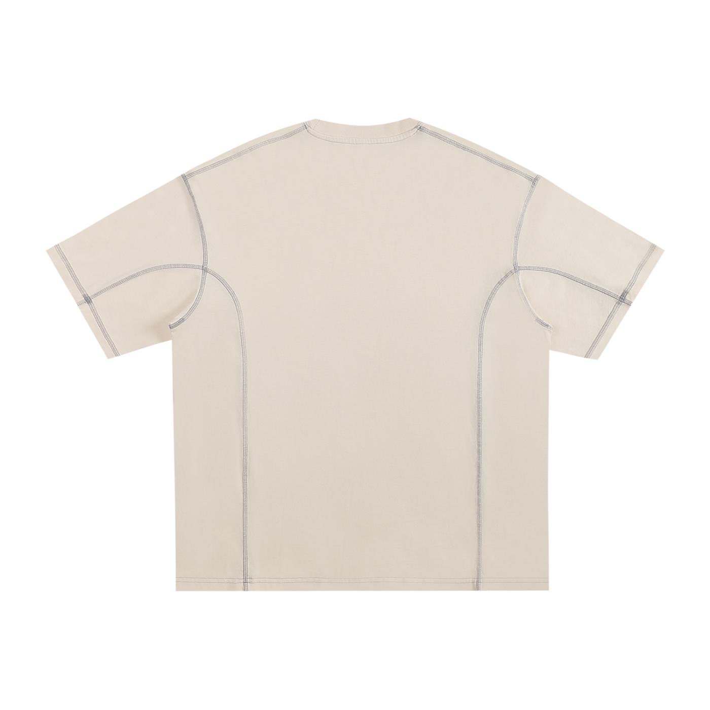 FZ Women's Streetwear Contrast-Stitched Cotton Tee