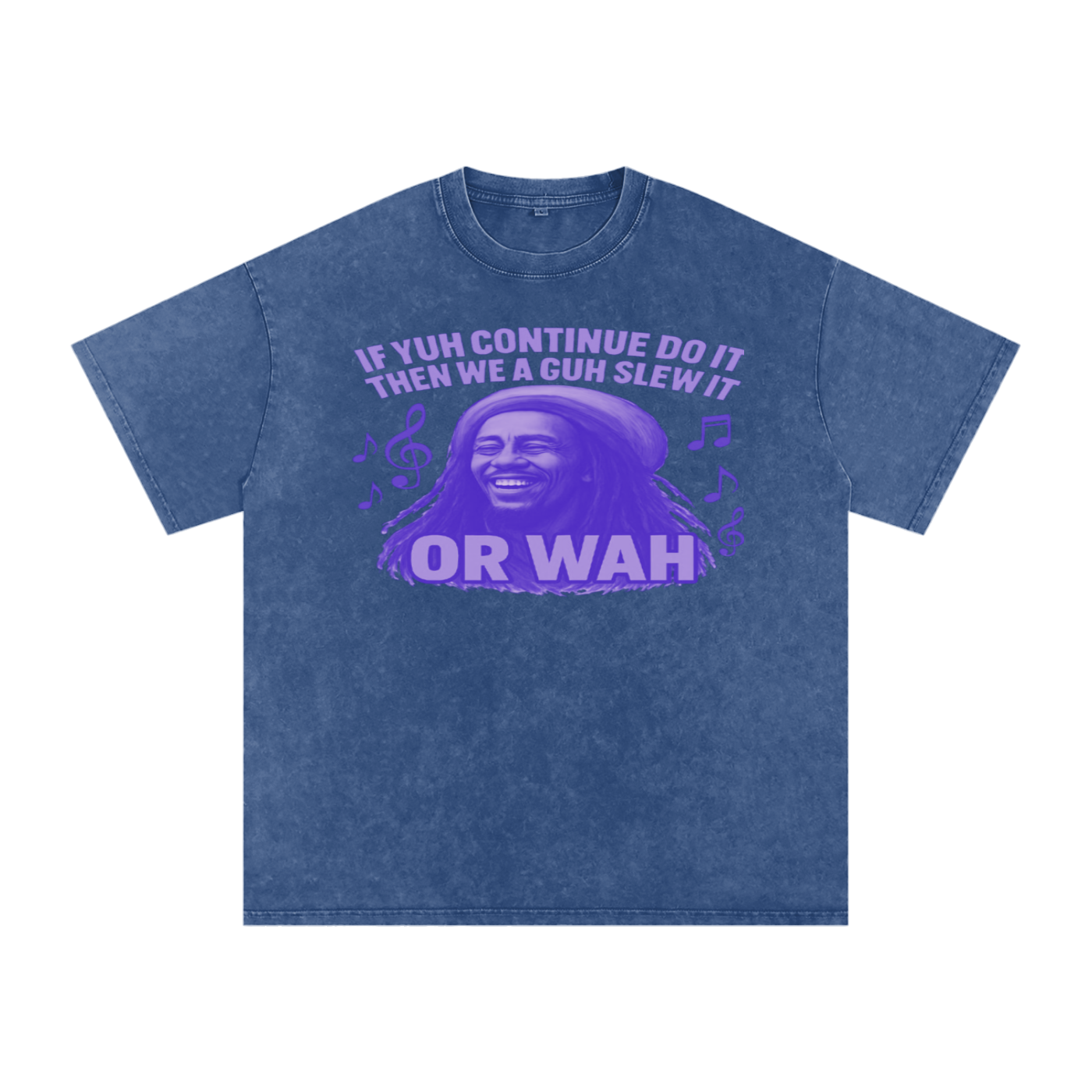 FZ Unisex "Or Wah" Acid Wash Oversize Tee