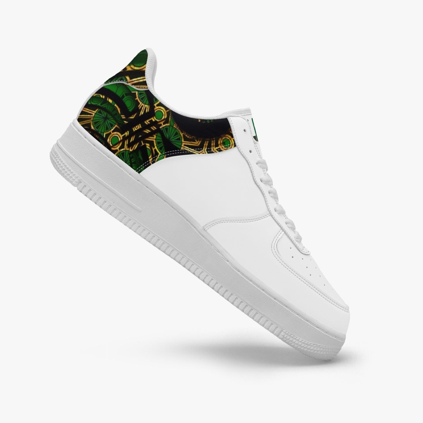 FZ Unisex African Print  Low-Top Leather Sports Sneakers - FZwear
