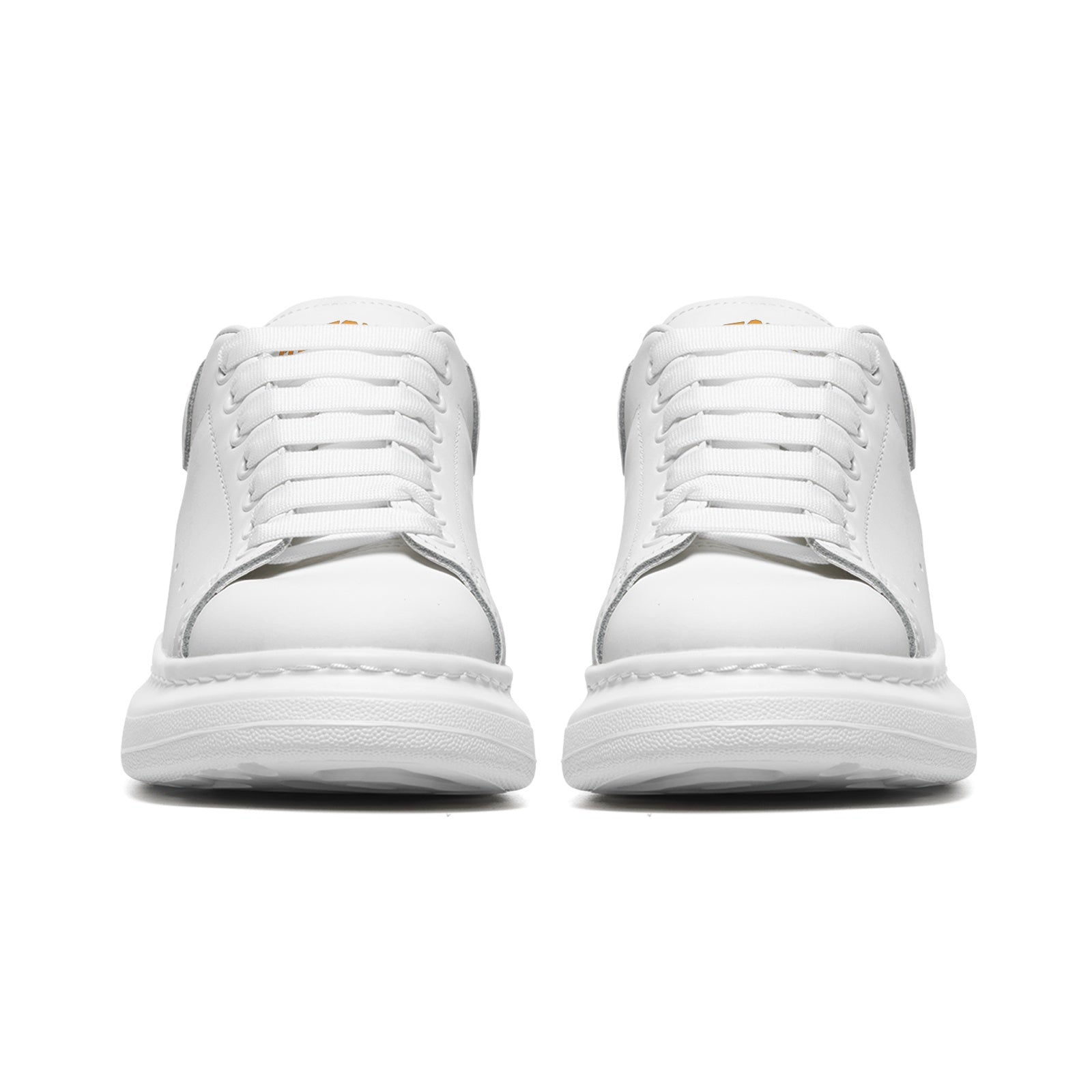 FZ Unisex Non Slip Lace Up Faux Leather Sneakers