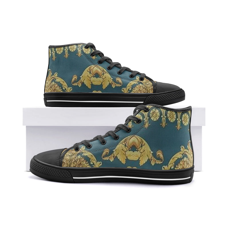 FZ African Print Unisex High Top Canvas Shoes - FZwear