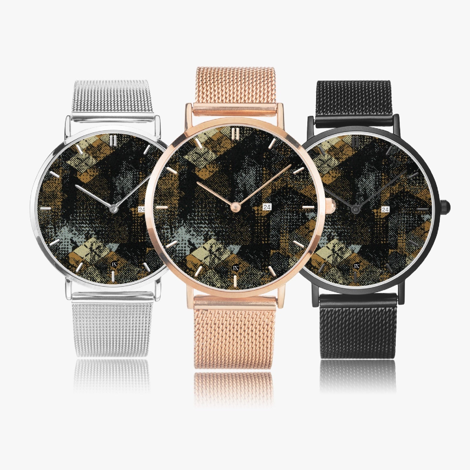 FZ Unisex Stainless Steel Perpetual Calendar Quartz Watch - Indicator - FZwear