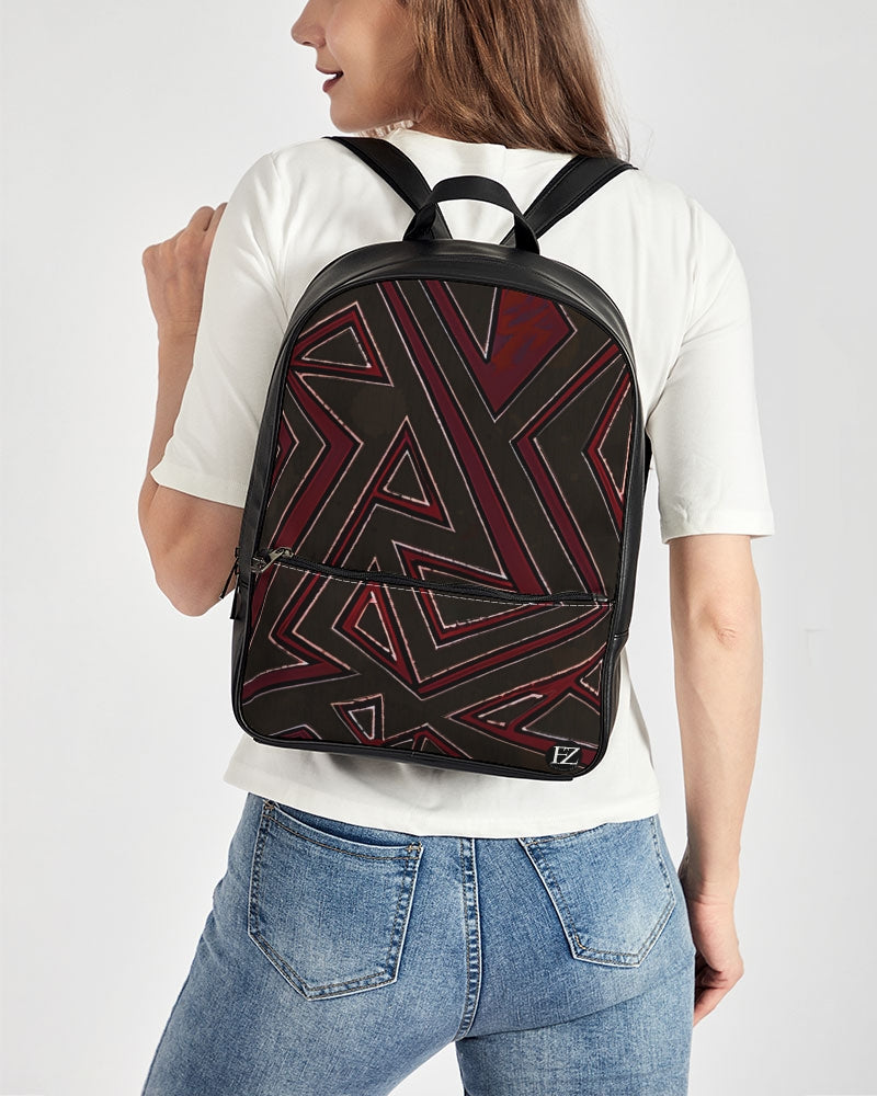 FZ AFRICAN PRINT Classic Faux Leather Backpack - FZwear