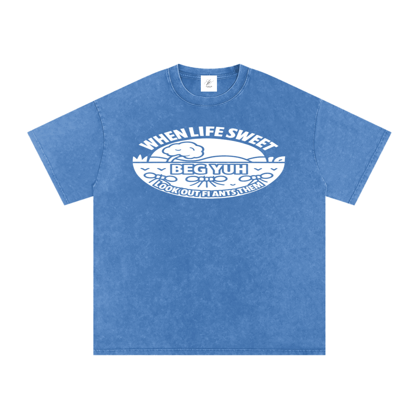 FZ Unisex Acid Wash Oversize Tee