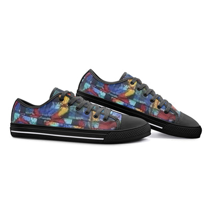 FZ African Print Unisex Low Top Canvas Shoes - FZwear