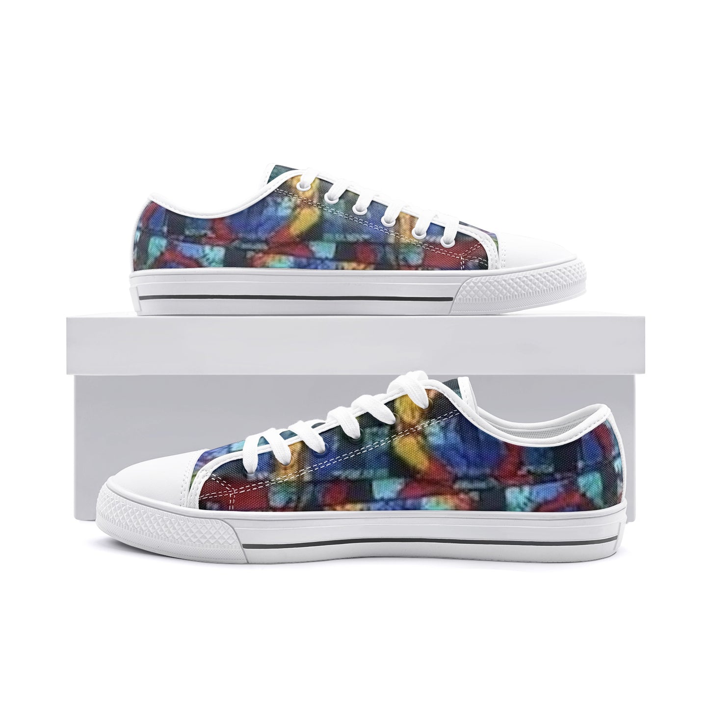 FZ African Print Unisex Low Top Canvas Shoes