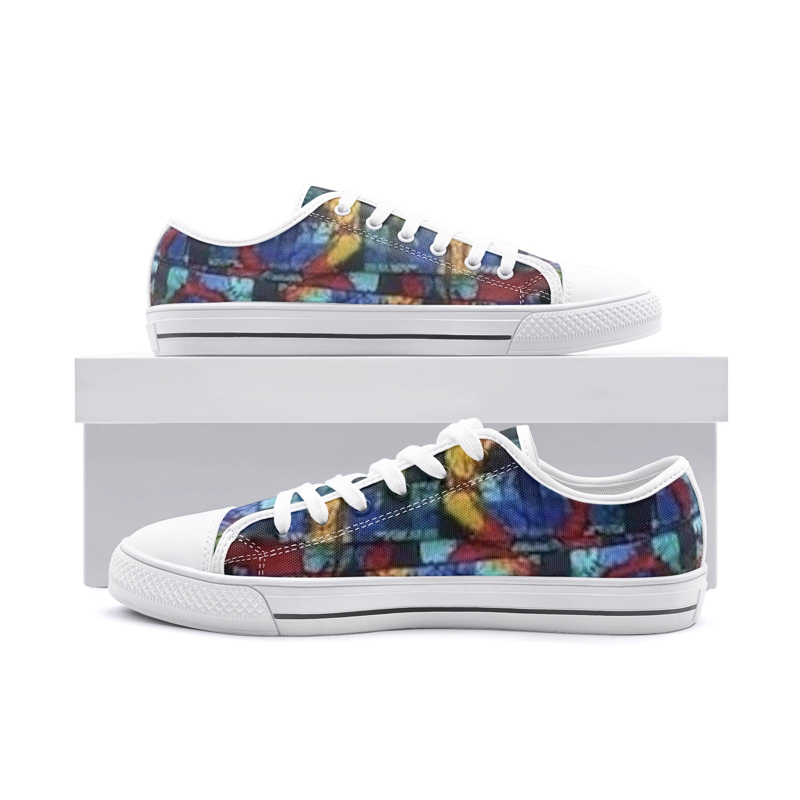 FZ African Print Unisex Low Top Canvas Shoes - FZwear