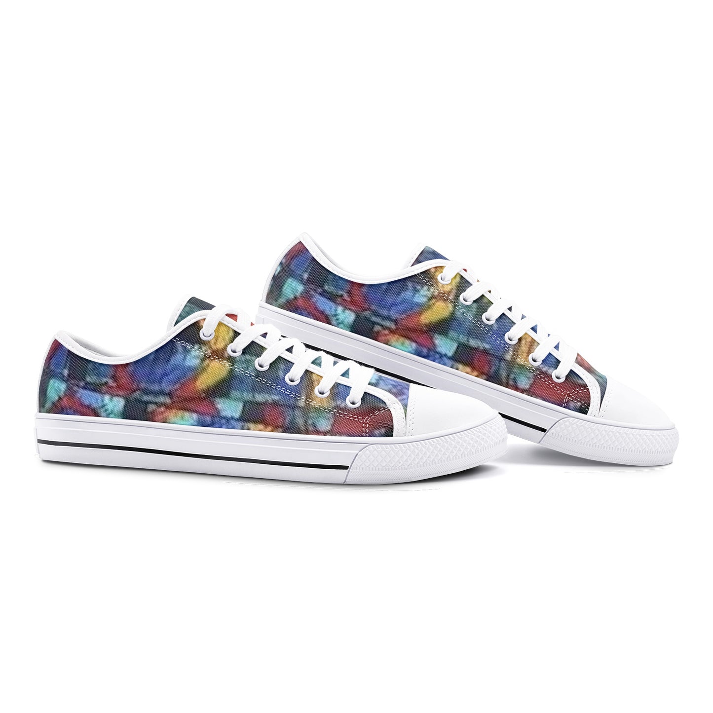 FZ African Print Unisex Low Top Canvas Shoes