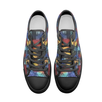 FZ African Print Unisex Low Top Canvas Shoes - FZwear