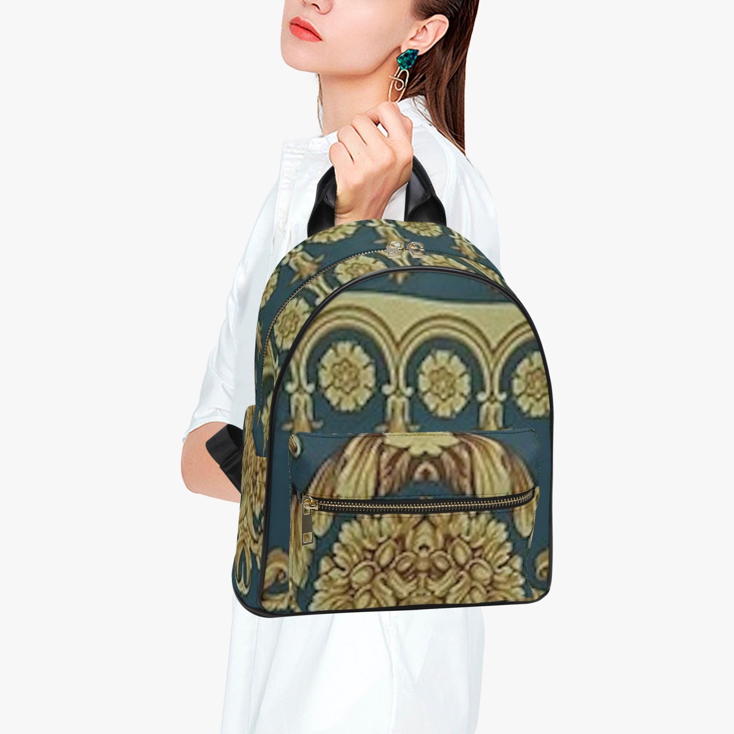 FZ African Printed PU Backpack - FZwear