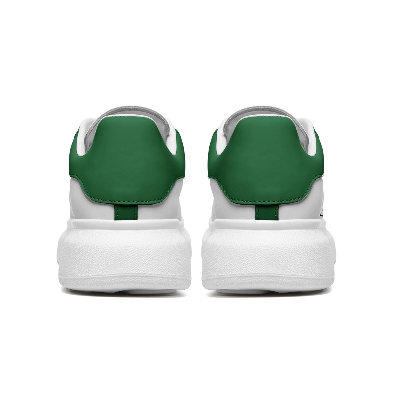 FZ Unisex Non Slip Lace Up Faux Leather Sneakers