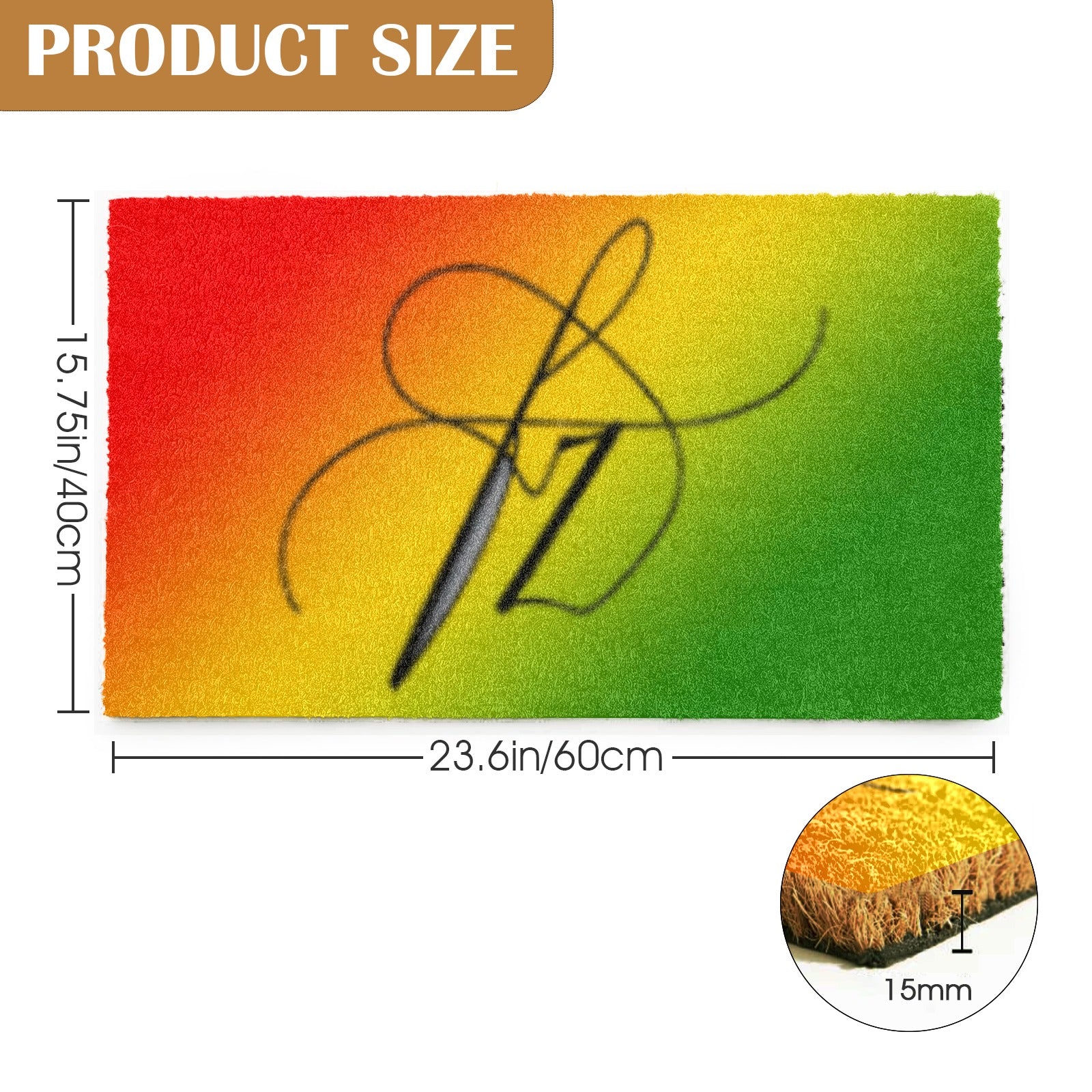 FZ Rasta Natural Coir Doormat