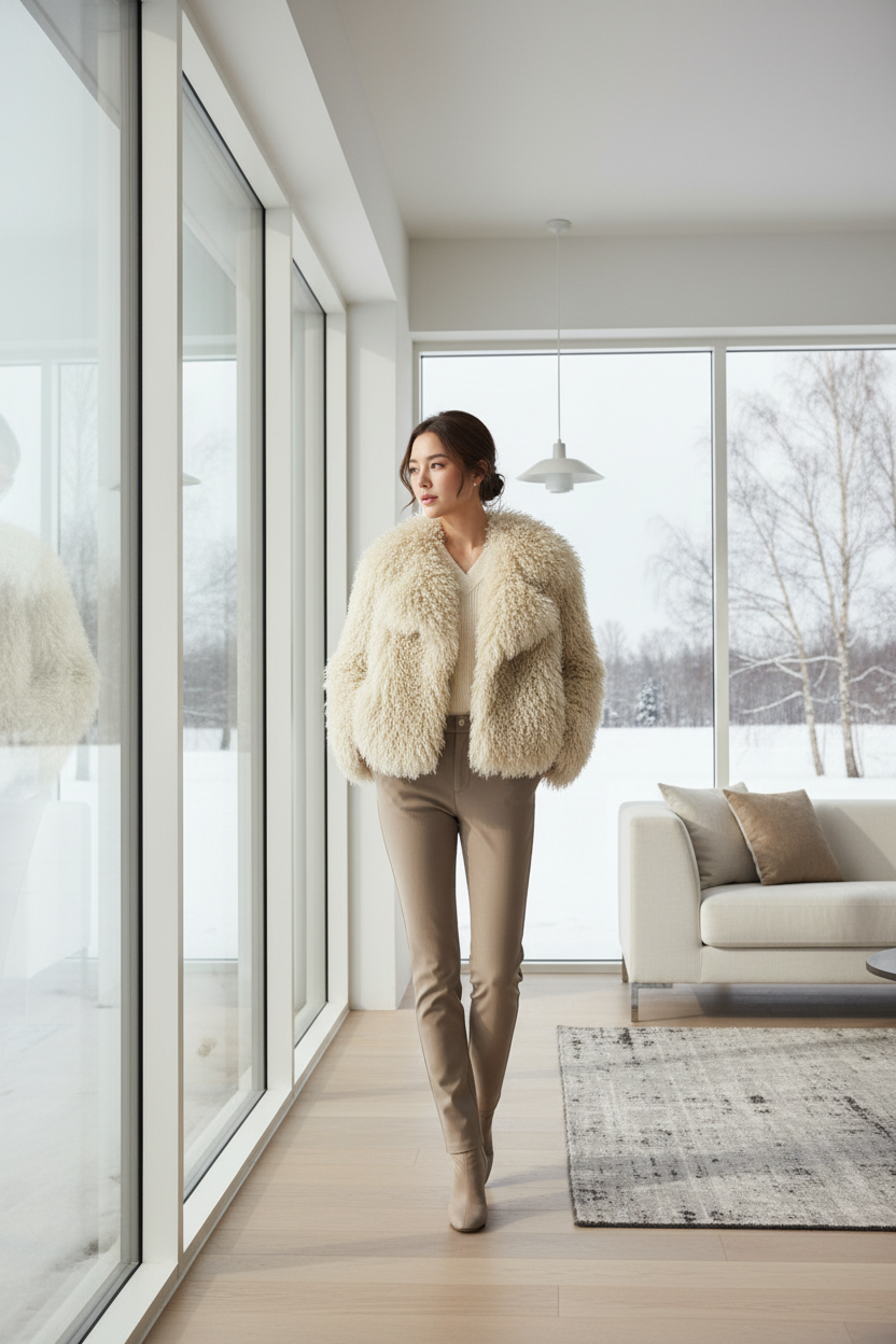 Cream Coat - Scandinavian Interior