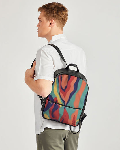 FZ AFRICAN PRINT Classic Faux Leather Backpack