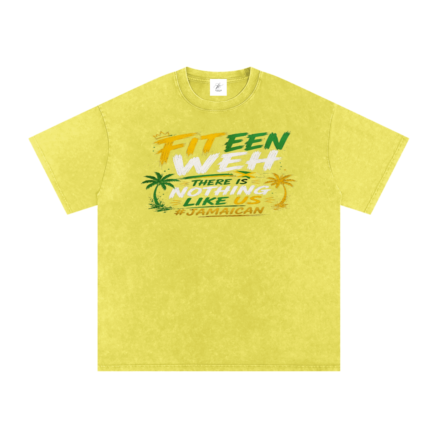 FZ Unisex Snow Washed Oversized Cotton Tee