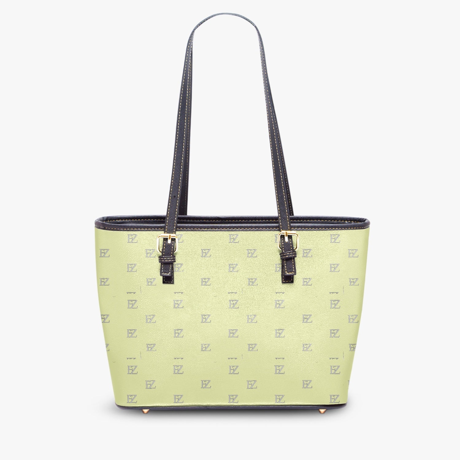 FZ Women's Large Leather Tote Bag JetPrint