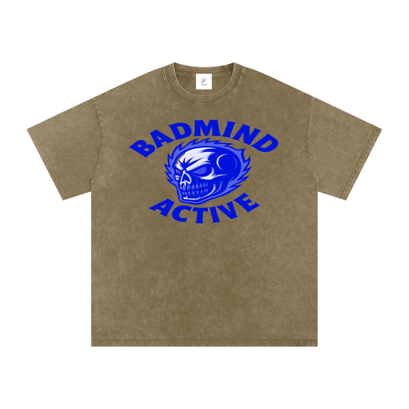 FZ Unisex Acid Wash Badmind Oversize Tee