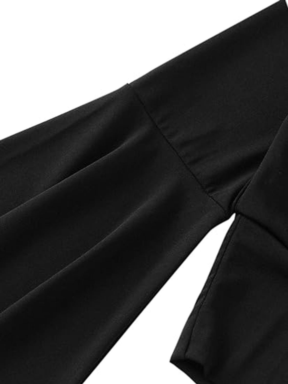 FZ Women's Plunge Flare Sleeve Cropped Top - FZwear