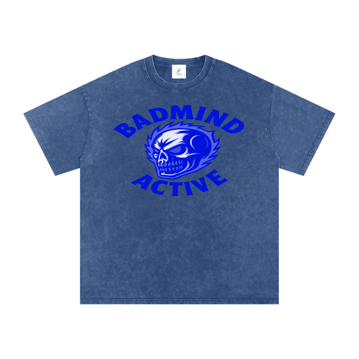 FZ Unisex Acid Wash Badmind Oversize Tee