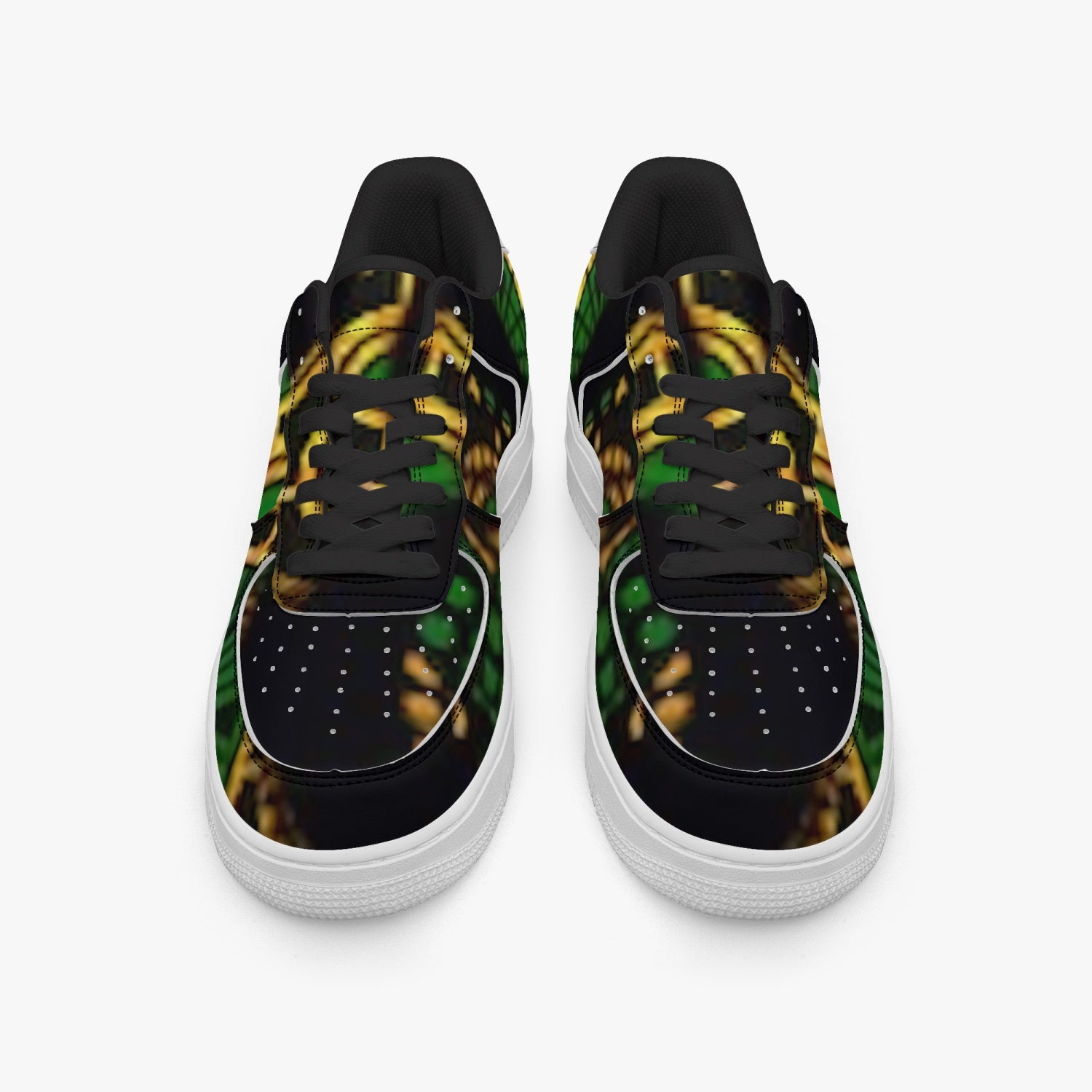 FZ Unisex African Print Low-Top Leather Sports Sneakers - FZwear