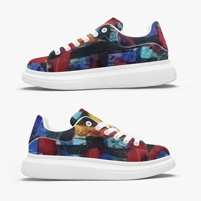 FZ African Print Unisex Leather Oversized Sneakers