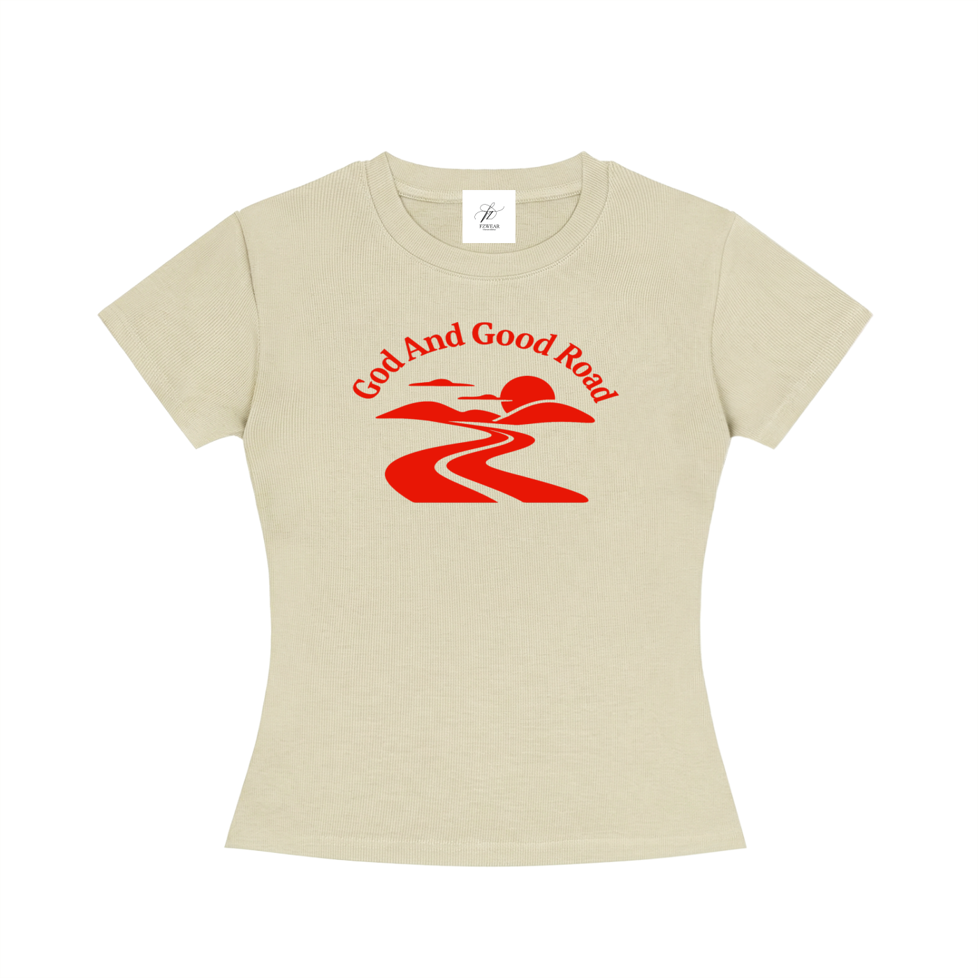 FZ Women's Slim Fit Crewneck Good Road Tee