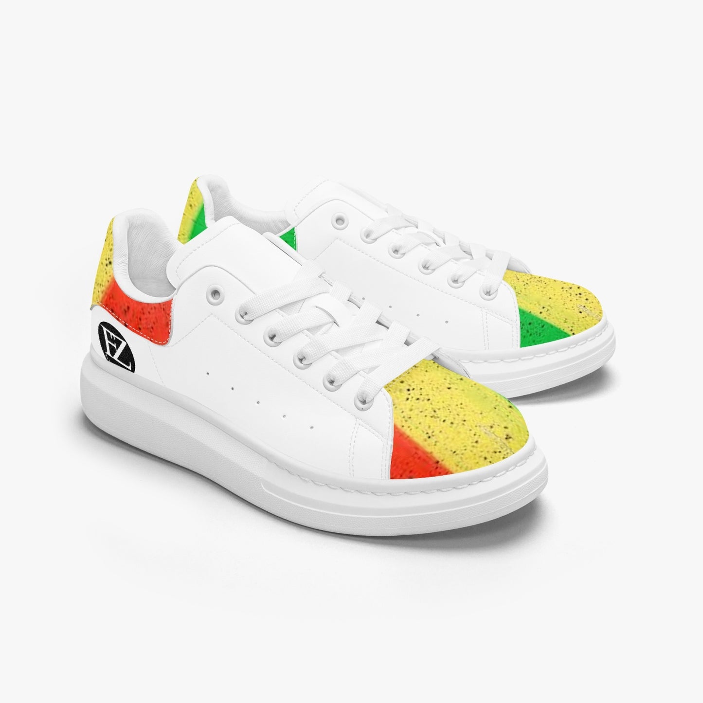 FZ Unisex Rasta Yaad Leather Oversized Sneakers