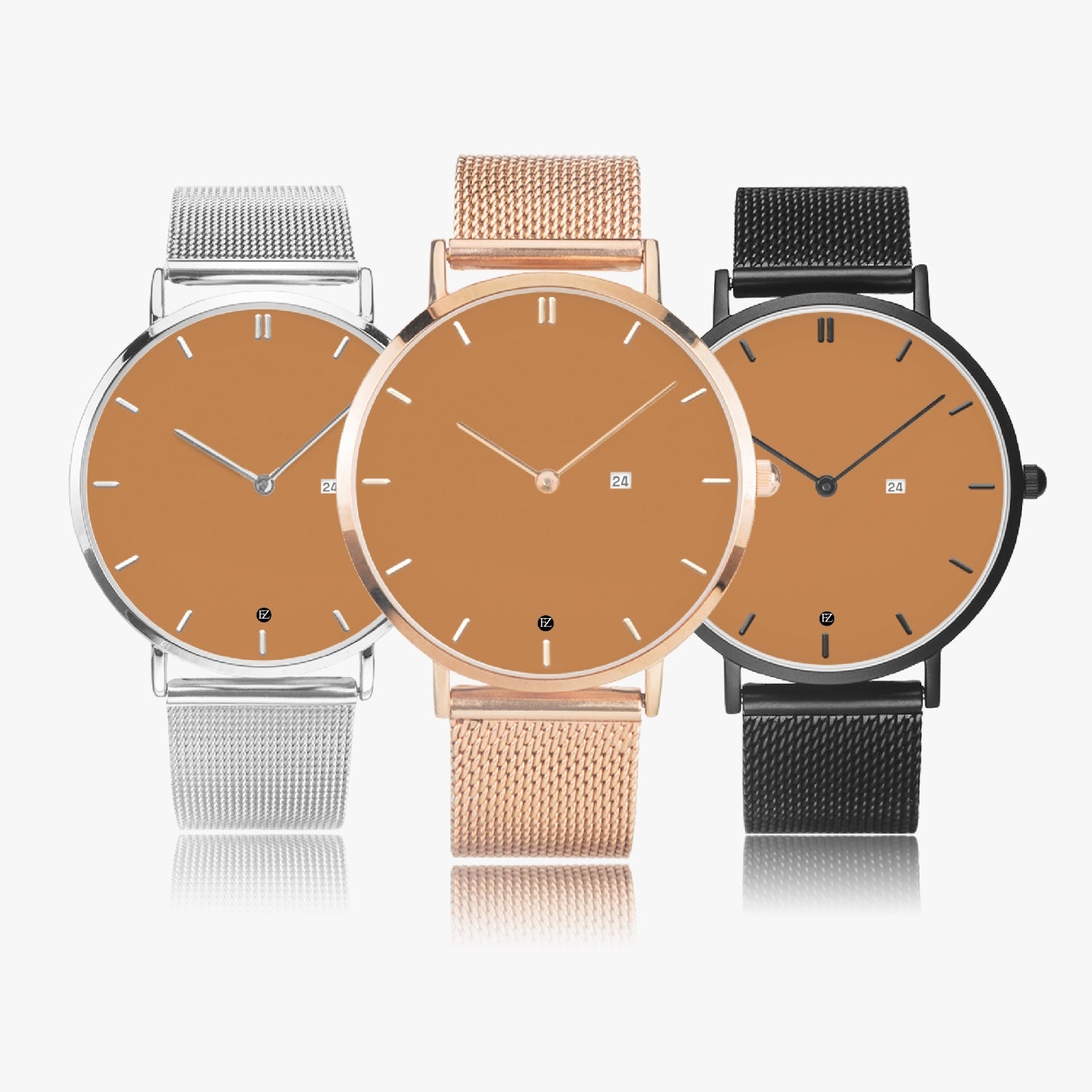 FZ Unisex Stainless Steel Perpetual Calendar Quartz Watch (With Indicators) - FZwear