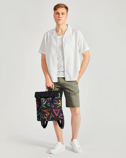 FZ AFRICAN ALPHA PRINT Casual Flap Backpack - FZwear