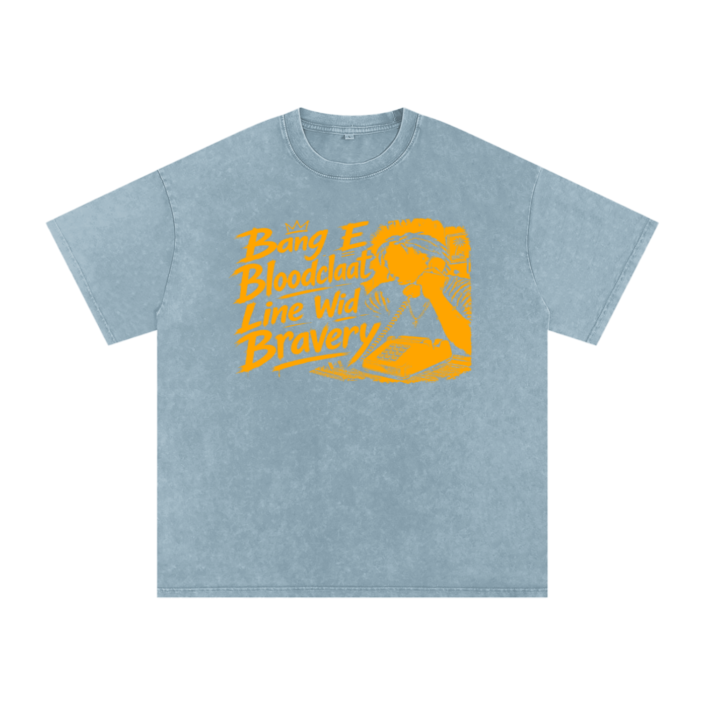 FZ Unisex Snow Washed Oversized Cotton Tee