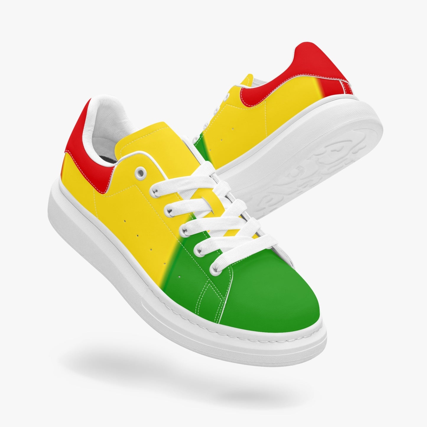 FZ Unisex Rasta Leather Oversized Sneakers