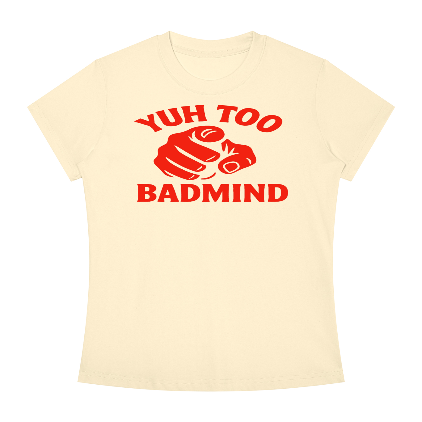 FZ Women's Slim Fit Badmind Crewneck Tee