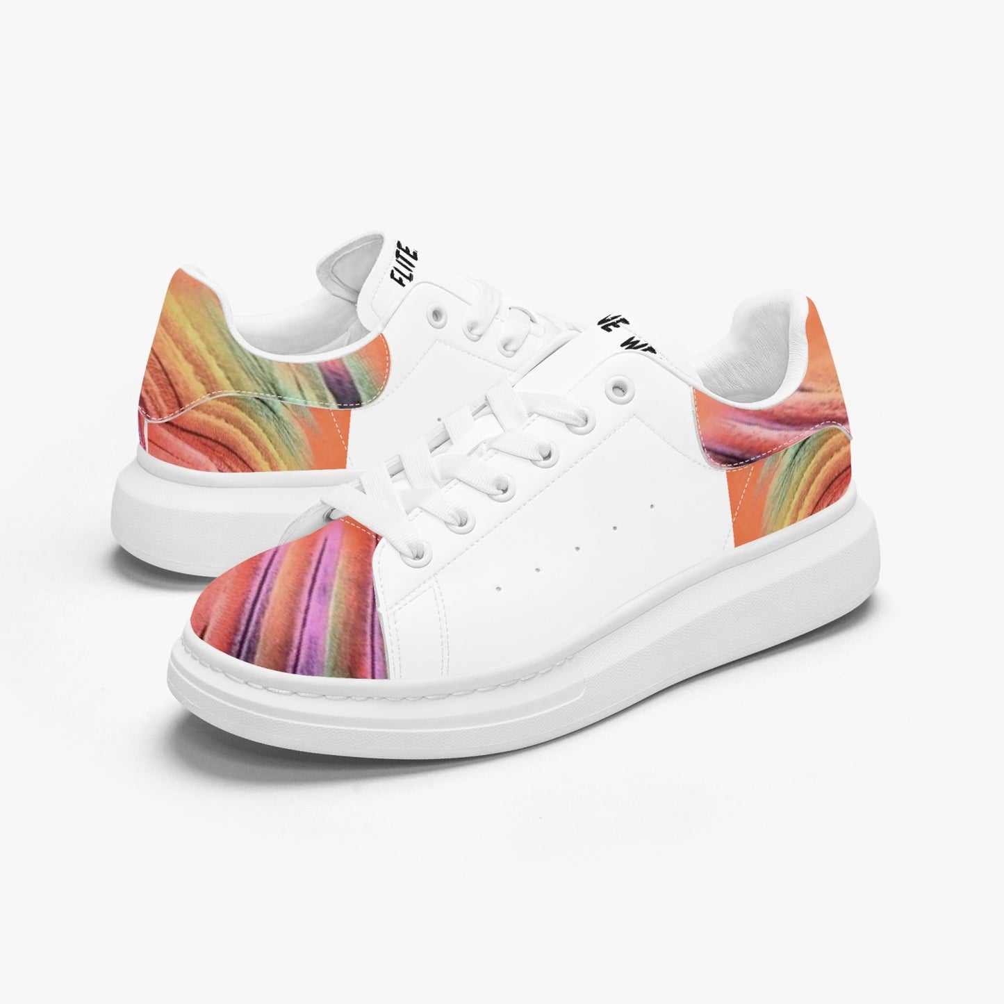 FZ Unisex Leather Oversized Sneakers JetPrint