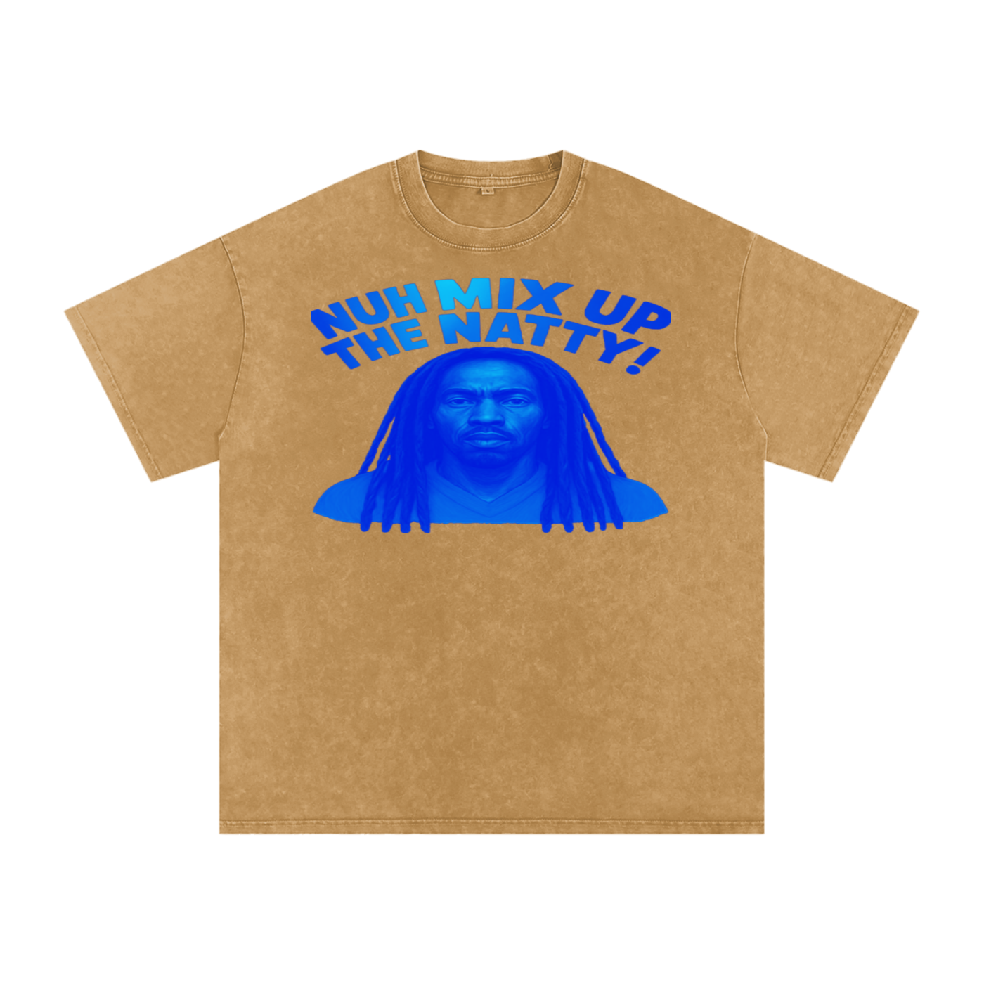 FZ Unisex Acid Wash Rasta Oversize Tee
