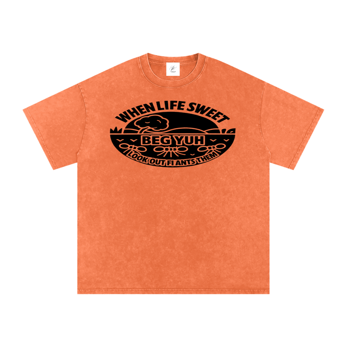 FZ Unisex Acid Wash Oversize Tee