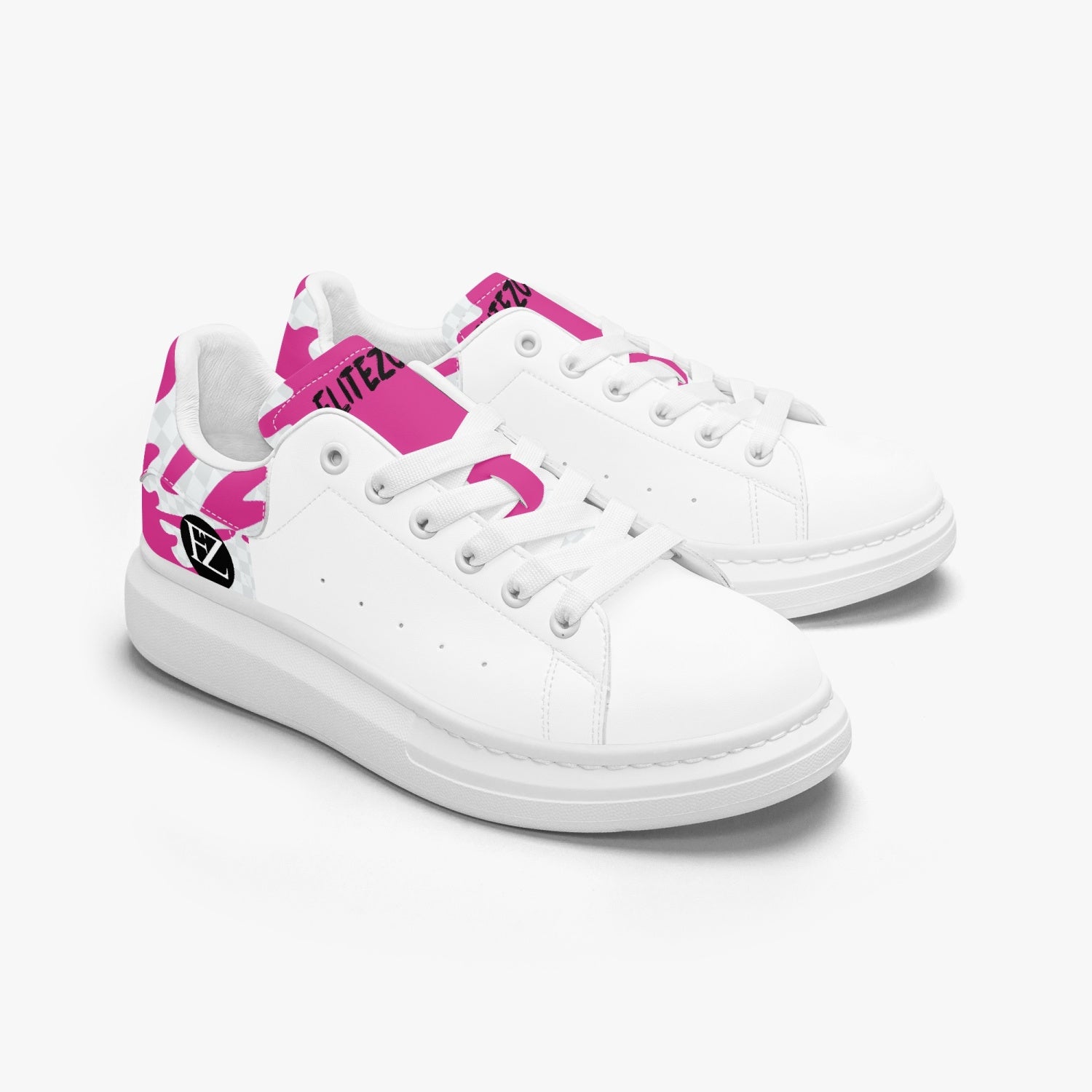 FZ Unisex Leather Oversized Sneakers JetPrint