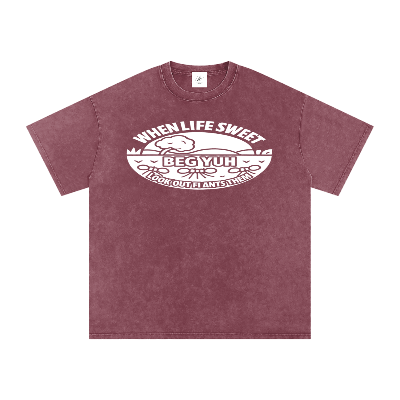 FZ Unisex Acid Wash Oversize Tee