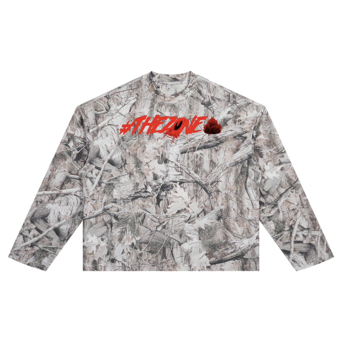 FZ Unisex Tree Camo Long Sleeve Waffle Tee