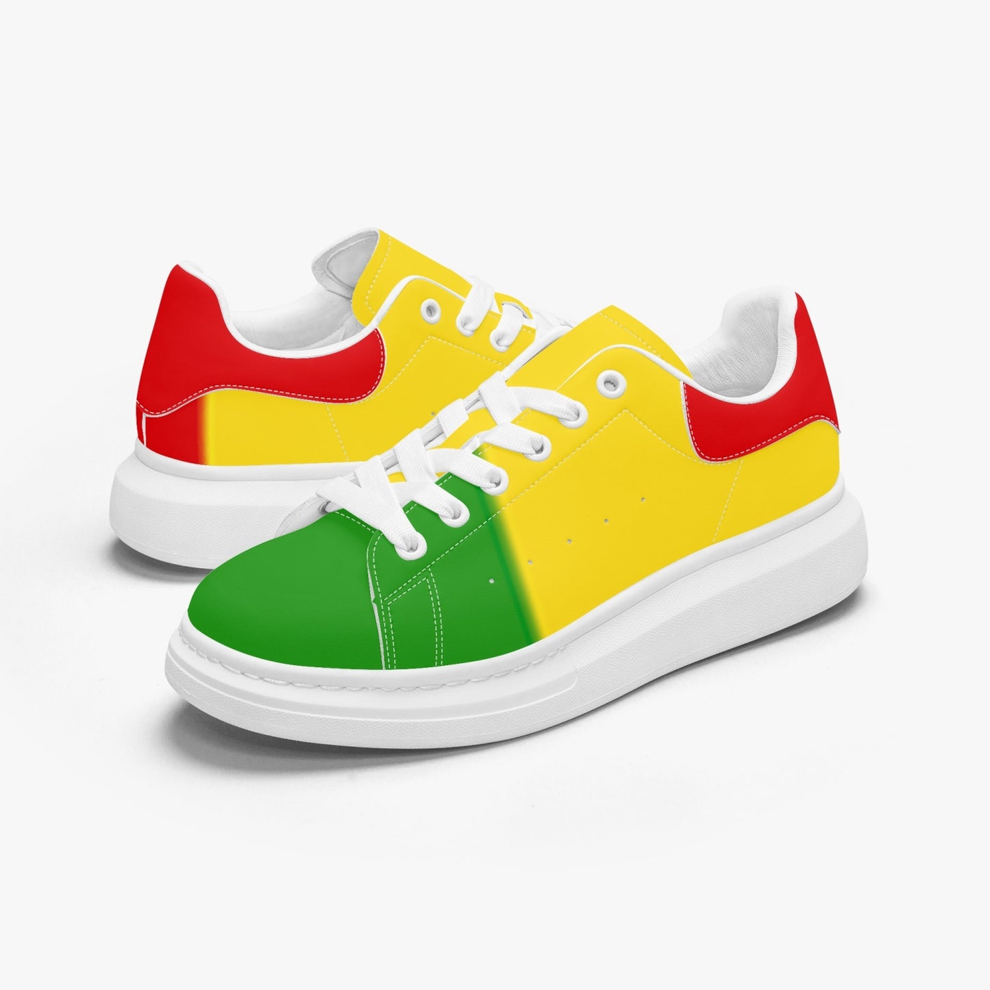 FZ Unisex Rasta Leather Oversized Sneakers