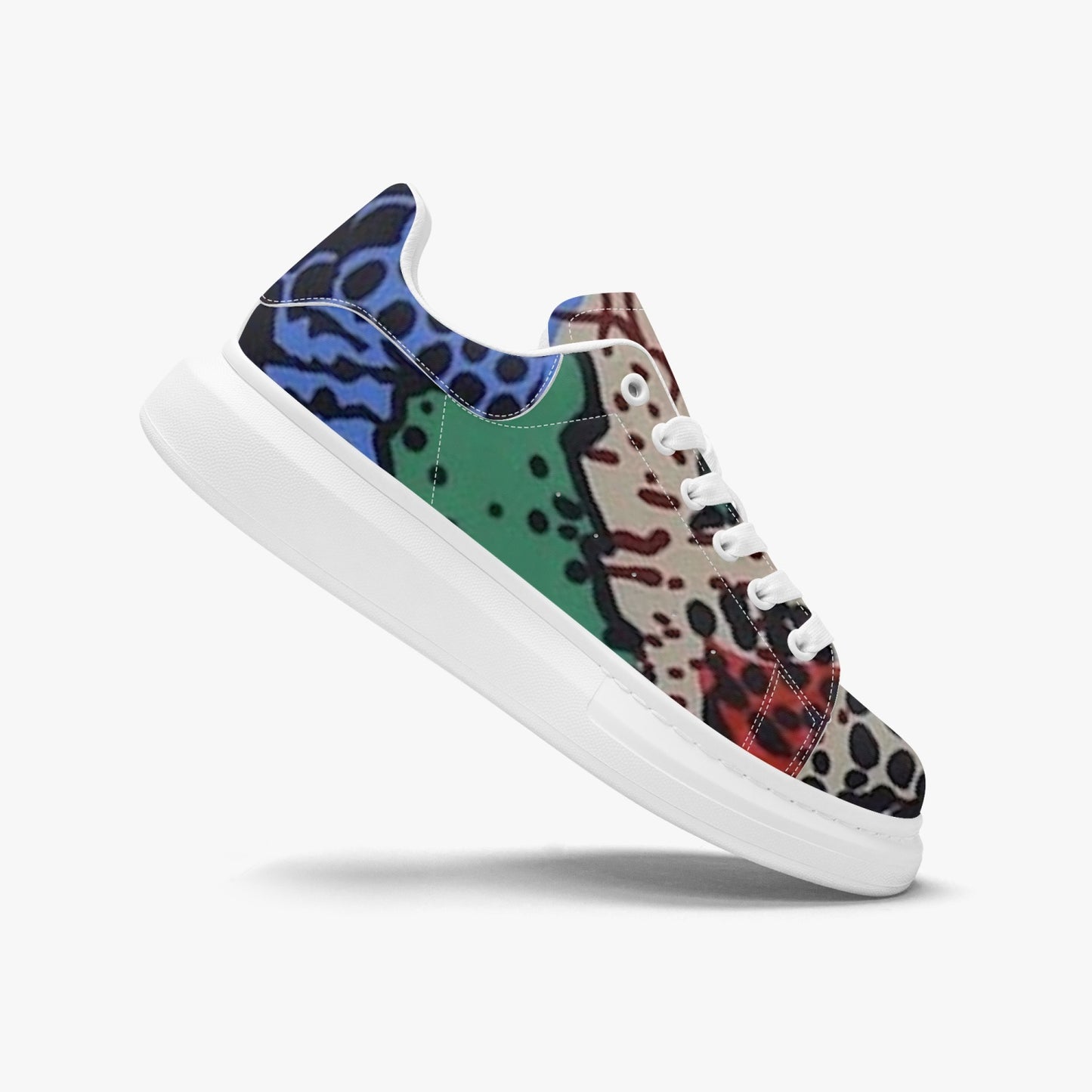 FZ Safari Print Leather Oversized Sneakers