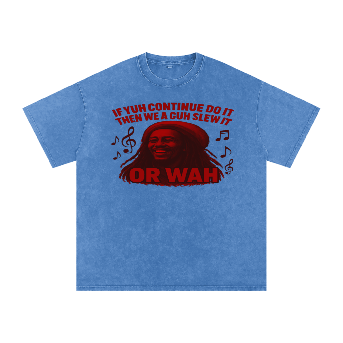 FZ Unisex "Or Wah" Acid Wash Oversize Tee
