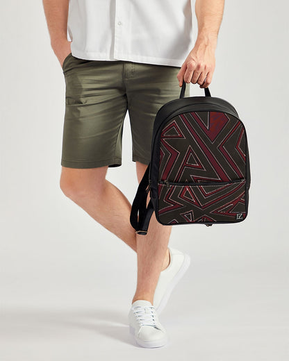 FZ AFRICAN PRINT Classic Faux Leather Backpack - FZwear