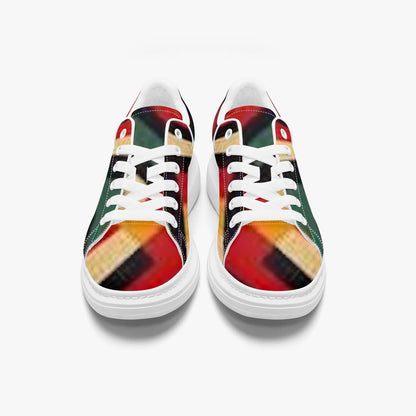 FZ Unisex African Print Leather Oversized Sneakers