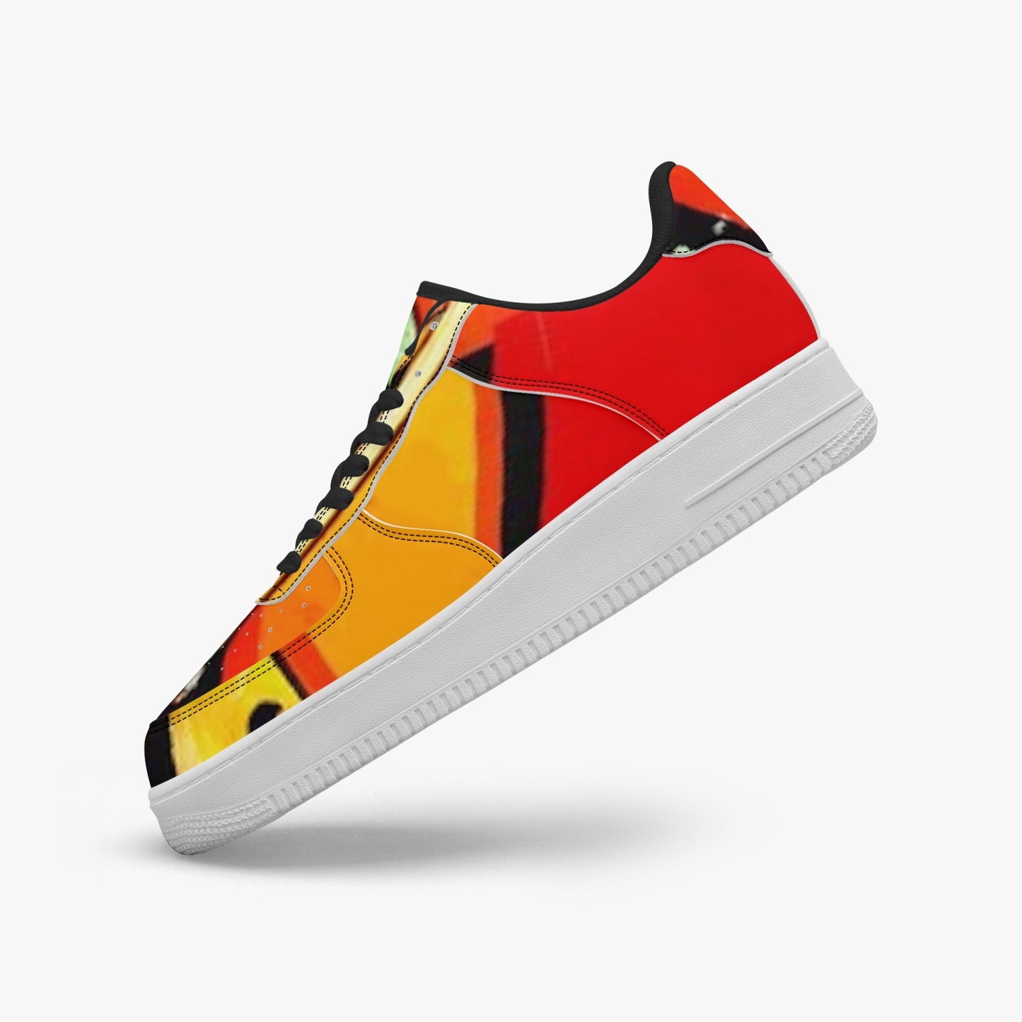FZ Unisex African Print Low-Top Leather Sports Sneakers - FZwear
