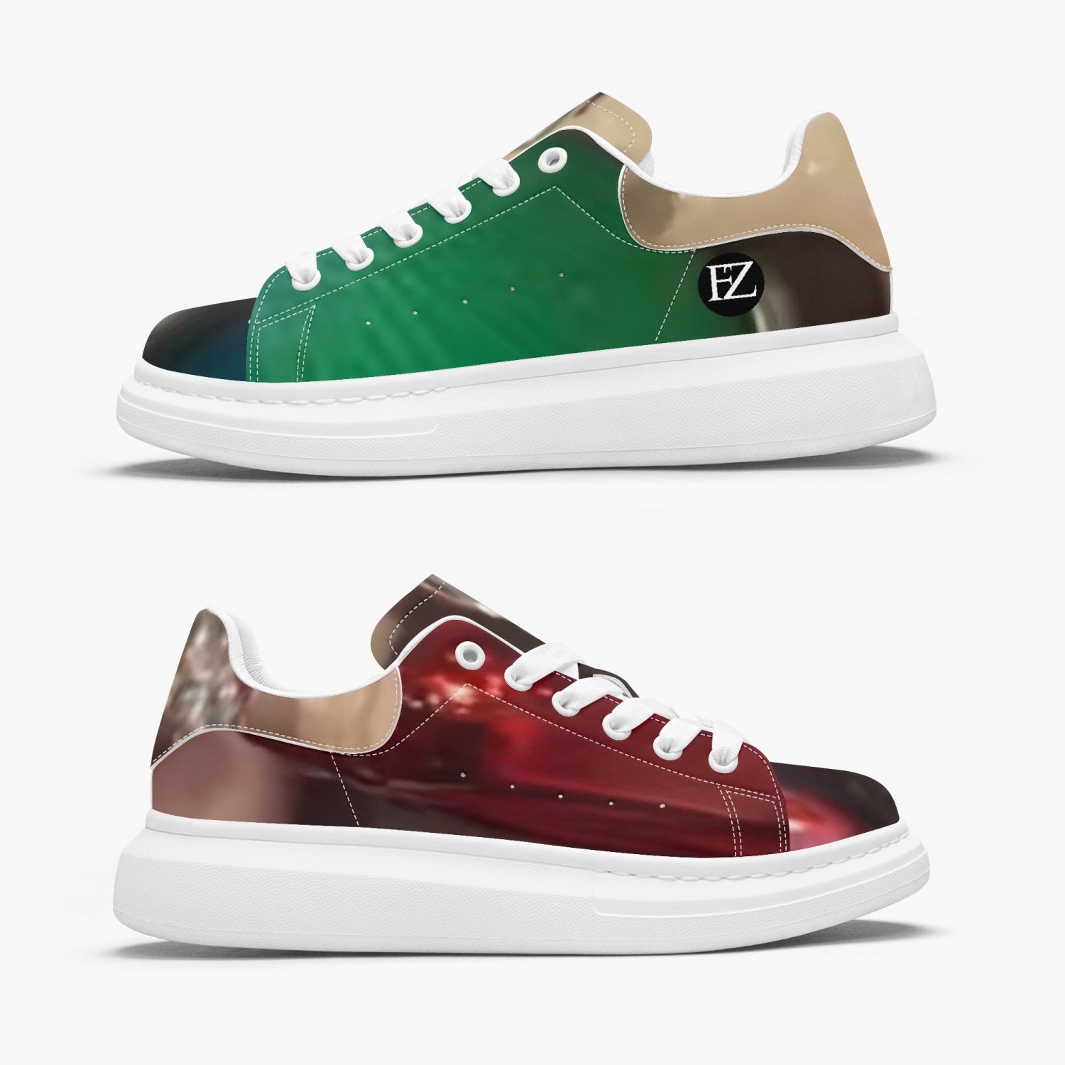 FZ Unisex Leather Oversized Sneakers - FZwear